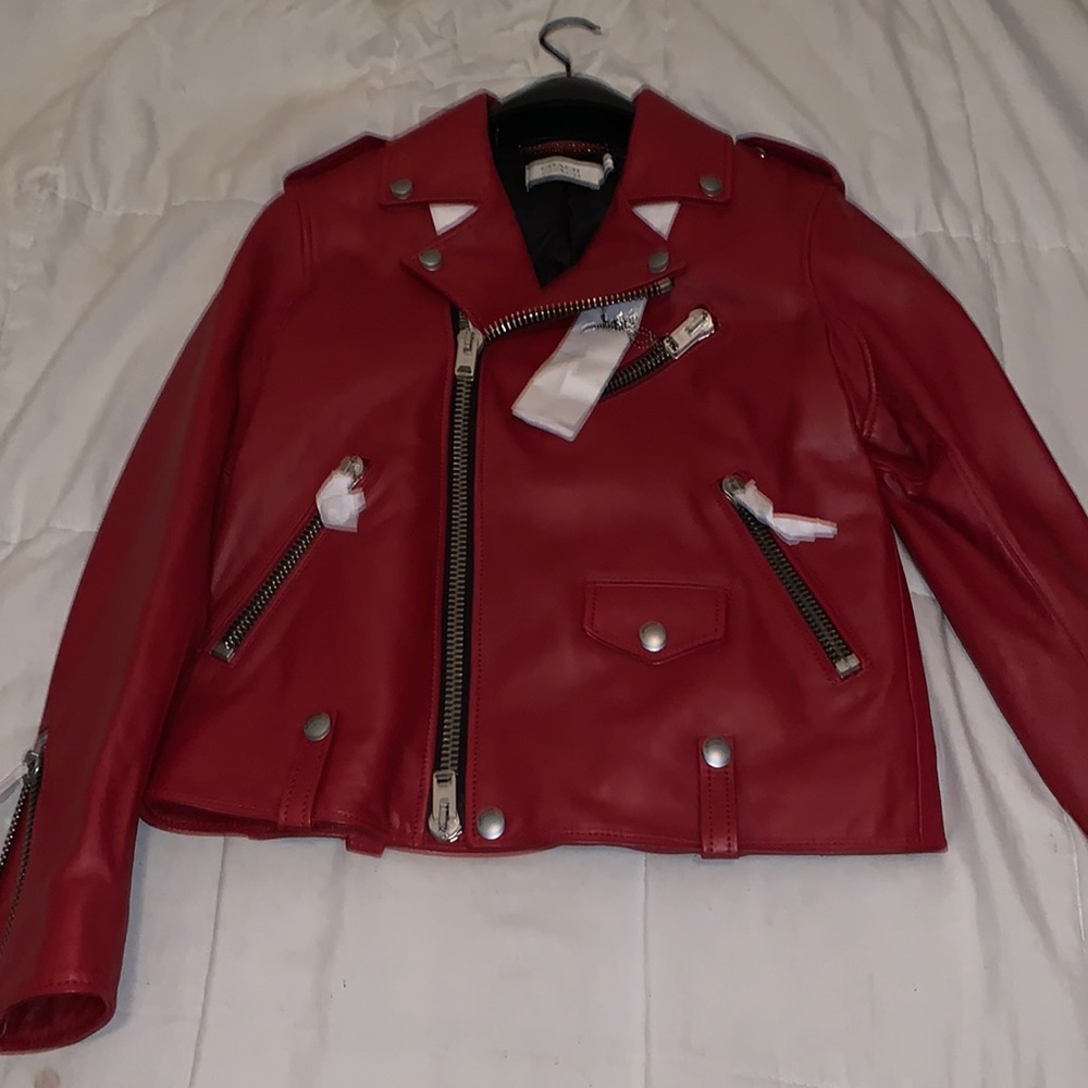 Moto Coach Jacket (Burgundy)
